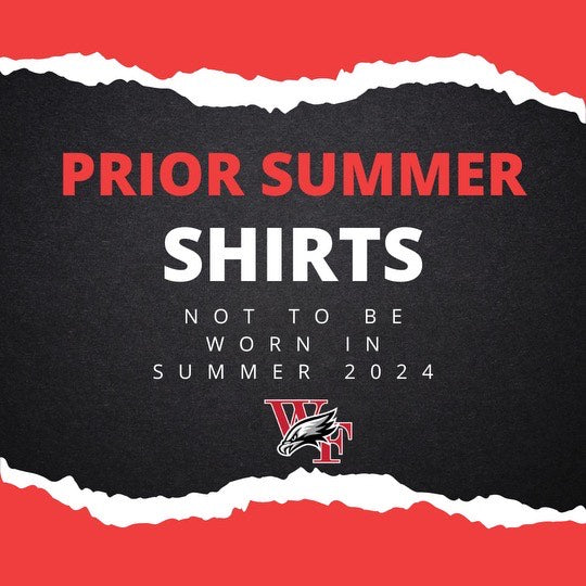 Prior Summer Shirts-NOT to Be worn Summer 2024